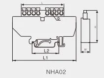 NHA02 Brass Din Rail Electrical Neutral Bar Link (3)