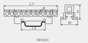NHA03 Neutral Bar Link Mounted With Din Rail (2)