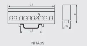 NHA09 Netural Bar with Blue Full Plastic Cover (2)