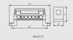 NHA10 Bridge Type Netural Bar With Colorized Full Plastic Cover (2)