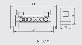NHA10 Bridge Type Netural Bar With Colorized Full Plastic Cover (2)