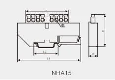 NHA15 Neutral Bar Link Screw Brass Mounted With Din Rail (2)