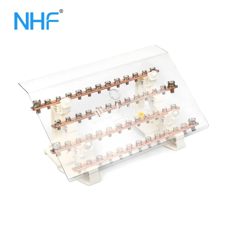 C02-200A Four Phase Electrical Block 200A With Transparent Cover