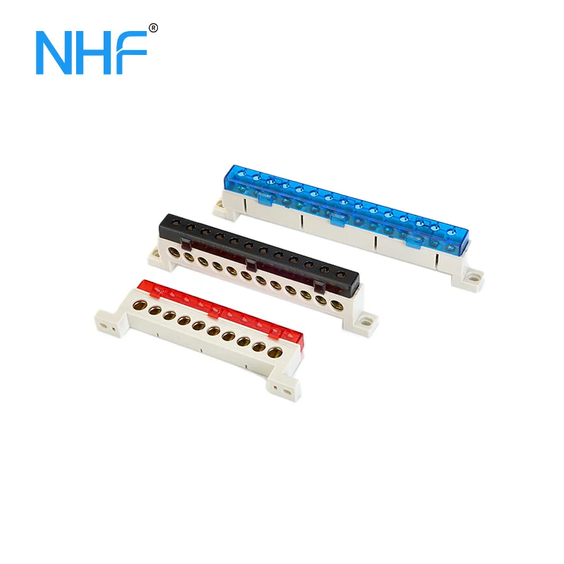 NHA10 Bridge Type Netural Bar With Colorized Full Plastic Cover 1766046161