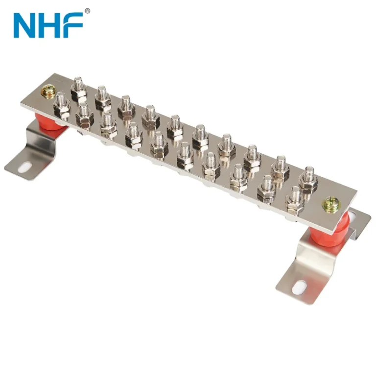 D08 Pure Copper Double Row Neutral Bar With Insulator