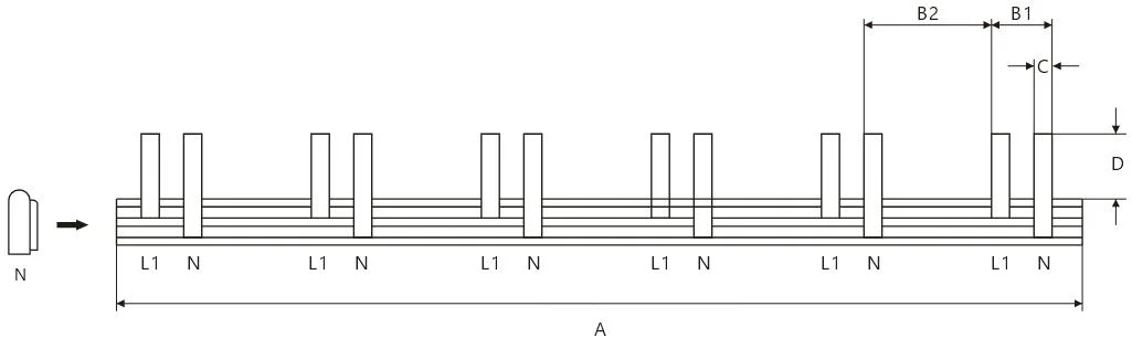 DPNLE Type Busbar 1P (5)