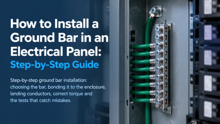 How to Install a Ground Bar in an Electrical Panel: Step-by-Step Guide