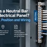 Neutral bar in an electrical panel