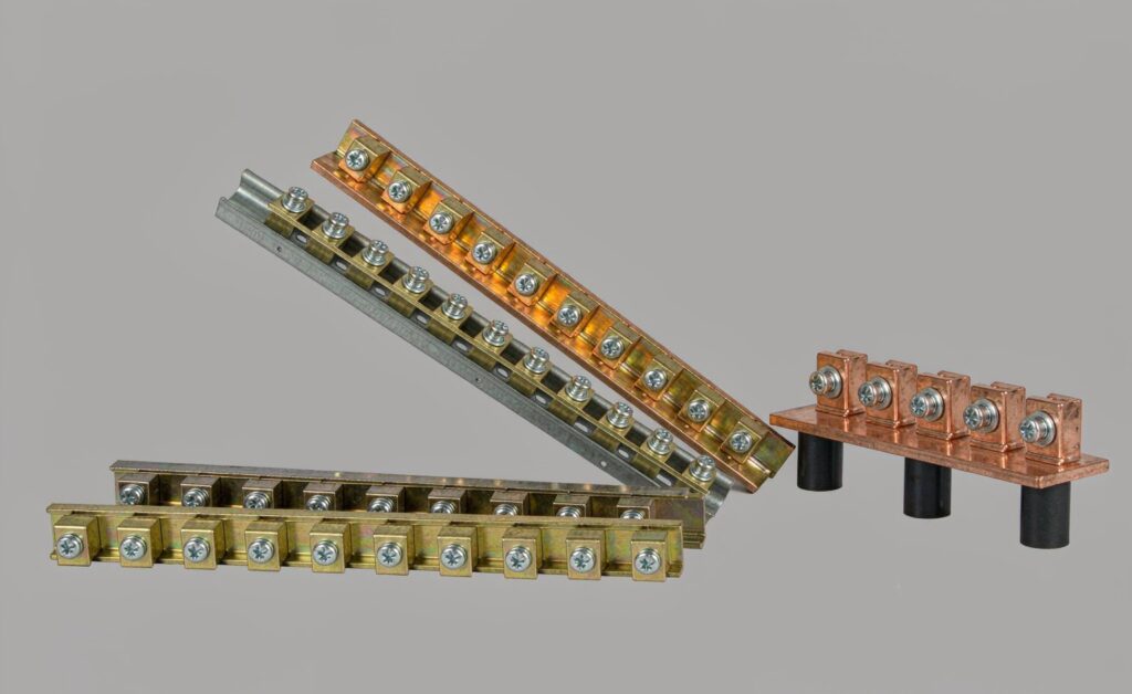 Neutral bar size chart overview showing neutral bar dimension selection for a panel